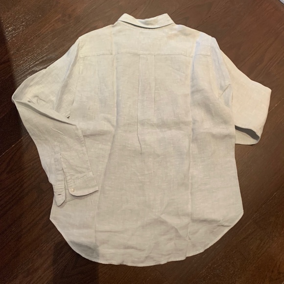 UNIQLO Ladies linen long sleeves shirt - Picture 3 of 6